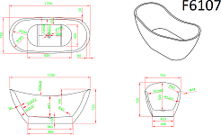 Frank Акриловая ванна 170х75 F6107 white – фотография-8